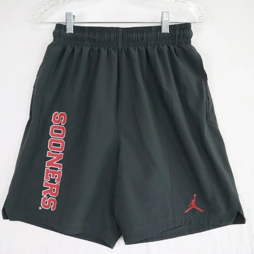 Oklahoma Sooners Shorts Mens Small‎ Nike Air Jordan Activewear Gym Athletic Gray